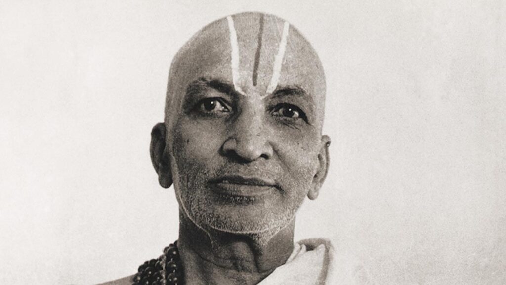 Krishnamacharya portrait in black and white